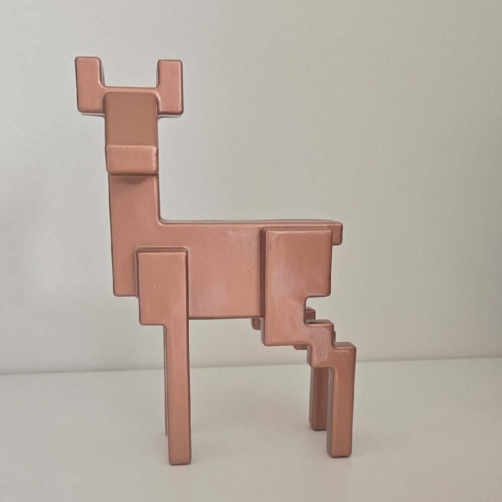 IKEA Copper Color Geometric Deer Sculpture Art